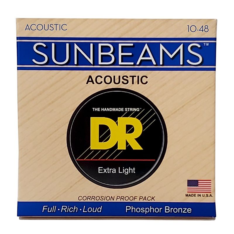 Набор струн DR Strings SUNBEAM Acoustic Phosphor Bronze - Extra Light (10-48)